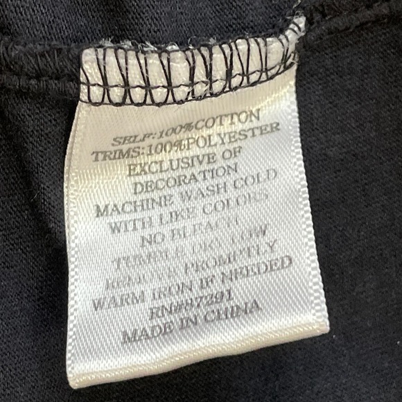 JOHNNY WAS Dark Navy Embroidered Top Size L - Picture 9 of 9